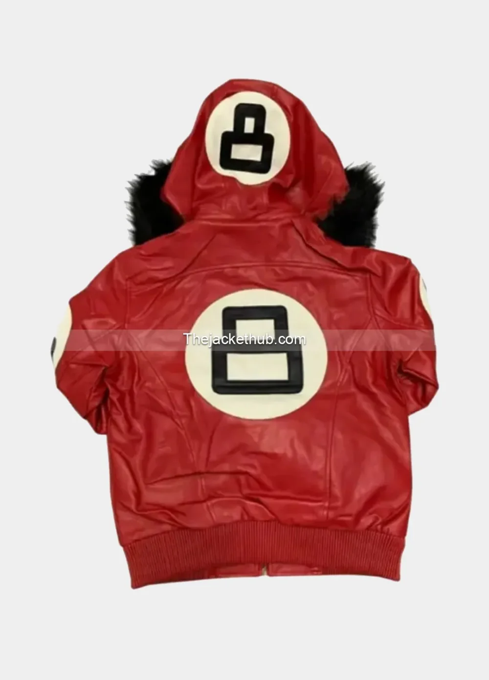 8-Ball-Red-Leather-Hooded-Jacket
