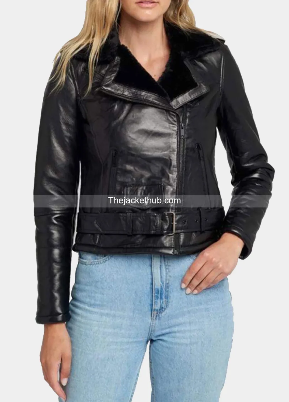 Ave-Black-Fur-Biker-Leather-Jacket
