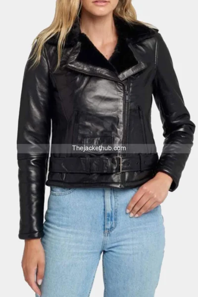 Ave-Black-Fur-Biker-Leather-Jacket
