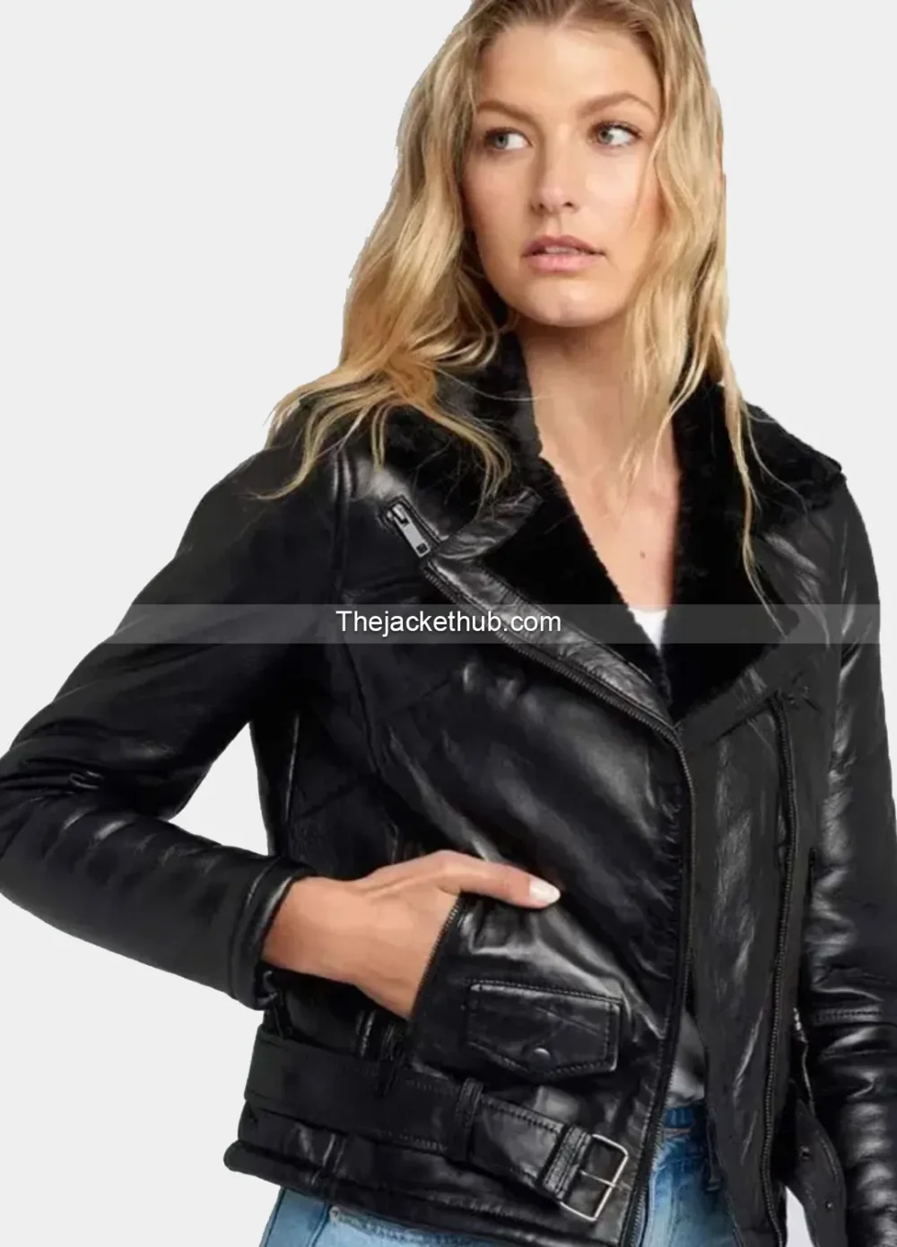 Ave-Black-Fur-Biker-Leather-Jacket