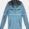 Blue-and-Black-Leather-Jacket-For-Men