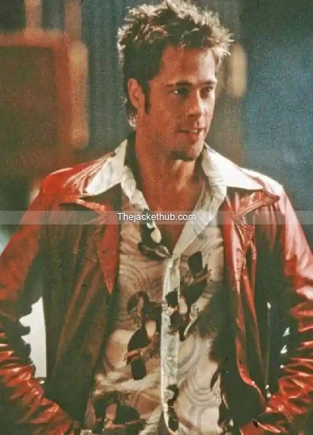 Fight-Club-Tyler-Durden-Mayhem-Red-Leather-Jacket
