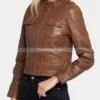 Indiana-Brown-Cafe-Racer-Women’s-Leather-Jacket