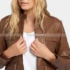 Indiana-Brown-Cafe-Racer-Women’s-Leather-Jacket