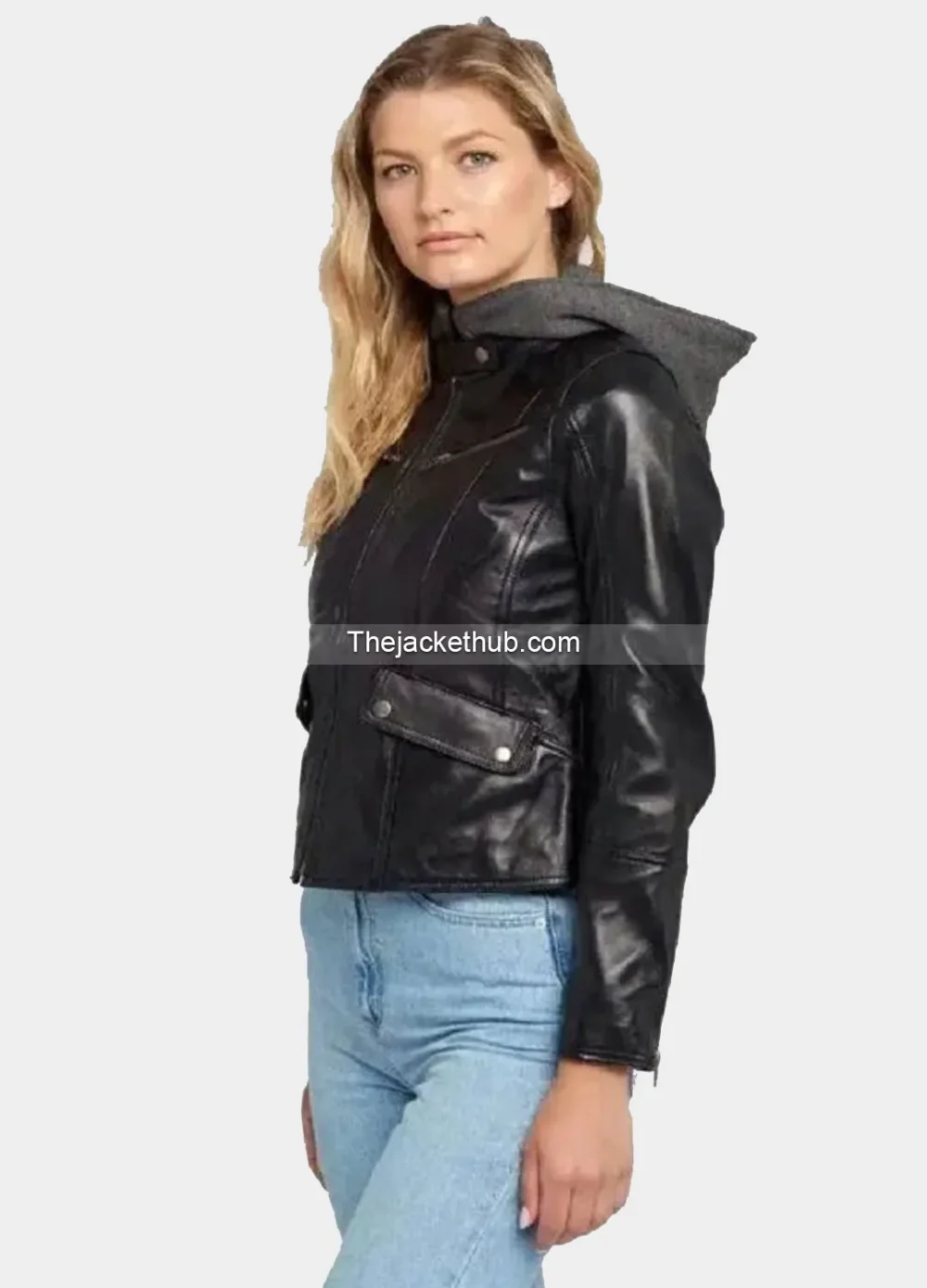 Kendra-Hooded-Black-Cafe-Racer-Leather-Jacket