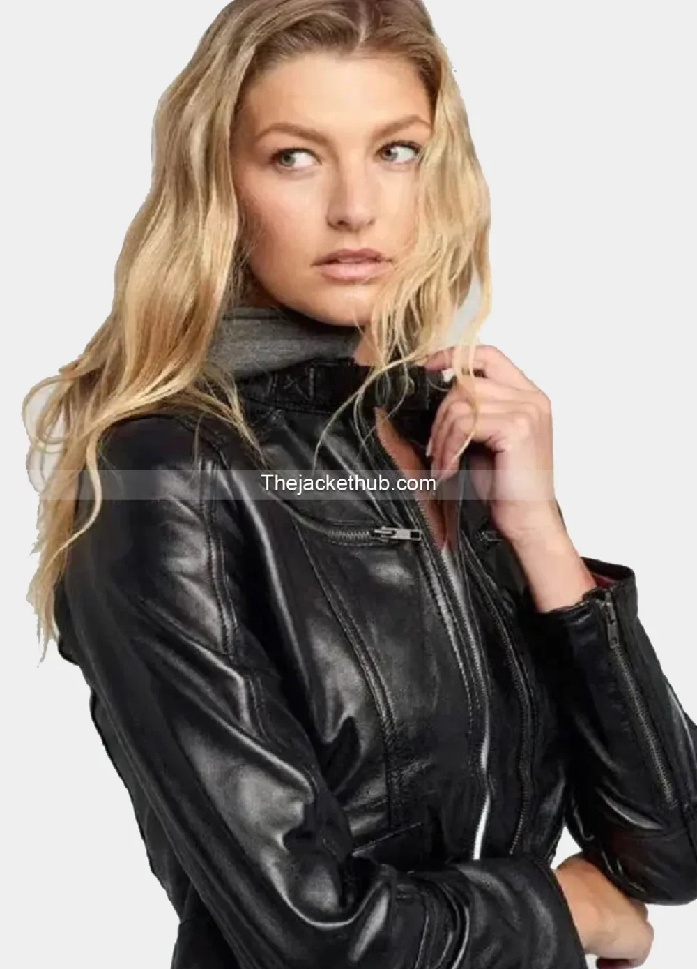 Kendra-Hooded-Black-Cafe-Racer-Leather-Jacket