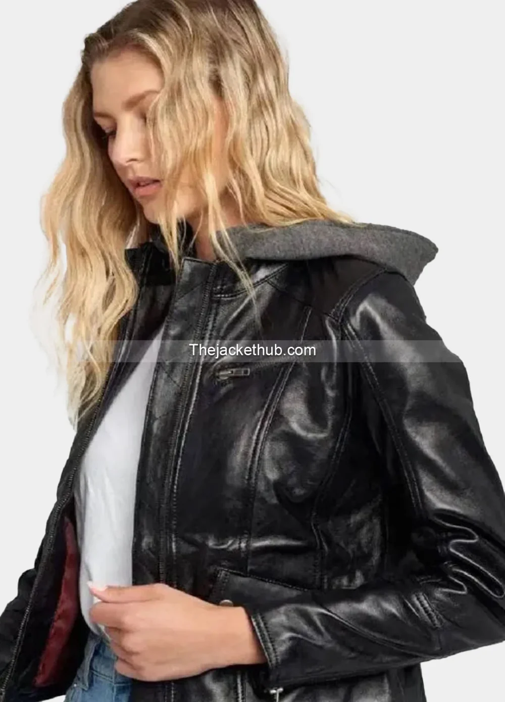 Kendra-Hooded-Black-Cafe-Racer-Leather-Jacket