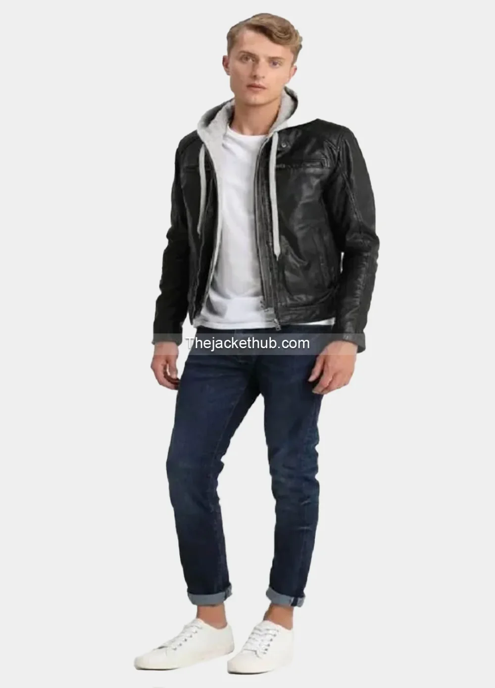 Leo-Hooded-Cafe-Racer-Black-Leather-Jacket