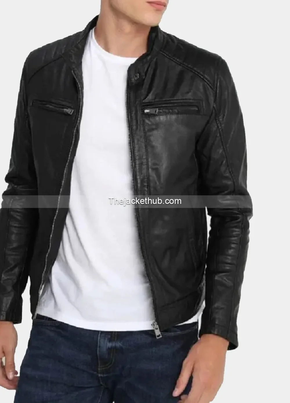 Leo-Hooded-Cafe-Racer-Black-Leather-Jacket