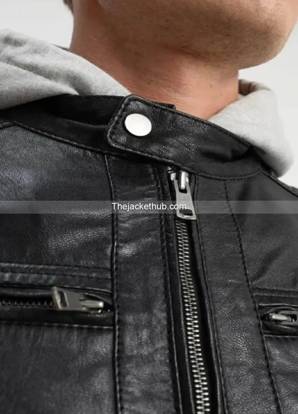 Leo-Hooded-Cafe-Racer-Black-Leather-Jacket