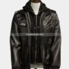 Men’s-Black-Bomber-Leather-Jacket-with-Hood