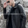 Men’s-Black-Cowhide-Leather-Jacket-with-Hood