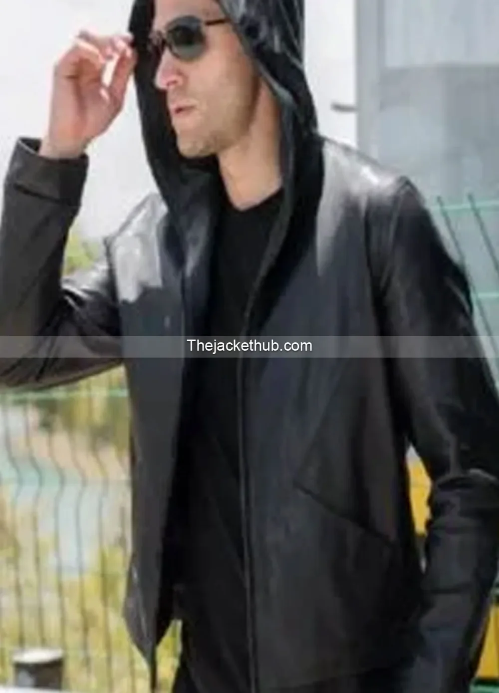 Men’s-Black-Hooded-Leather-Jacket-–-Real-Cowhide-Leather