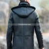 Men’s-Black-Shearling-Leather-Trench-Coat-with-Hood