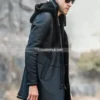 Men’s-Black-Shearling-Leather-Trench-Coat-with-Hood
