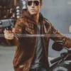 Men’s-Brown-Motorcycle-Bomber-Leather-Jacket-with-Removable-Hood