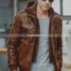 Men’s-Brown-Motorcycle-Bomber-Leather-Jacket-with-Removable-Hood