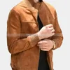 Men’s-Brown-Suede-Leather-Bomber-Jacket
