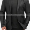Men’s-Casual-Black-Leather-Blazer