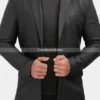 Men’s-Casual-Black-Leather-Blazer