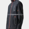 Men’s-Casual-Blue-Leather-Jacket