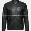 Men’s-Classic-Black-Cafe-Racer-Leather-Jacket