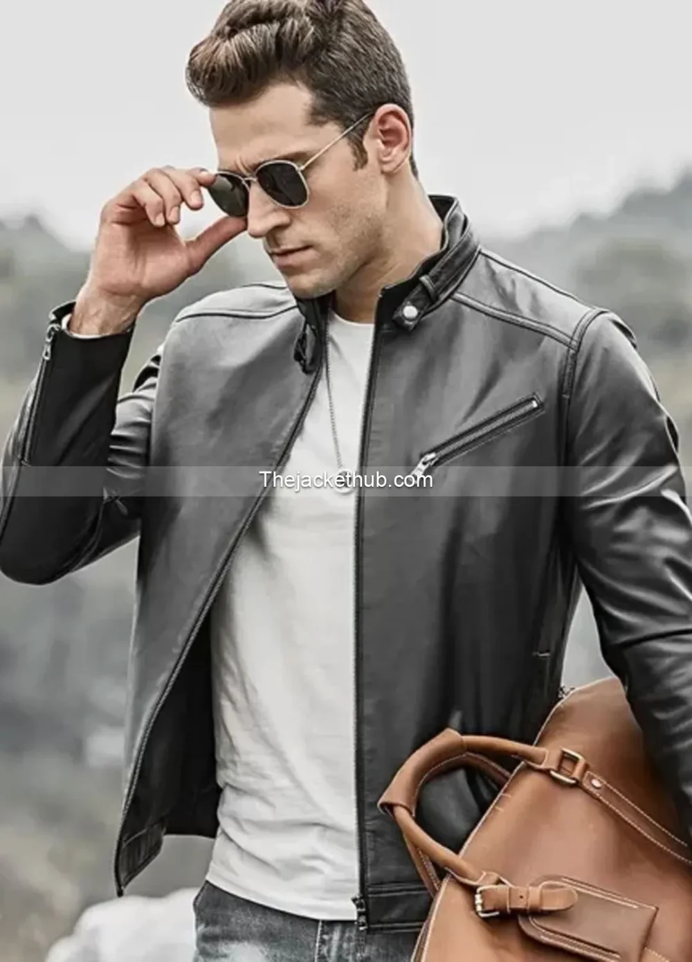 Men’s-Iconic-Basic-Black-Leather-Jacket