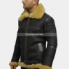 Men’s-Real-Shearling-Sheepskin-Bomber-Leather-Jacket