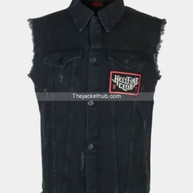 Stranger Things Eddie Munson Black Denim Vest