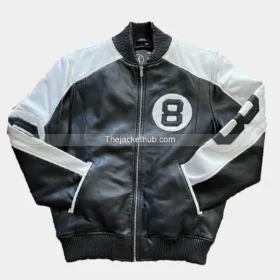 The Original 8 Ball Bomber Jacket Black/White