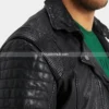 The-Rugged-Men’s-Black-Quilted-Biker-Leather-Jacket