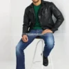 The-Rugged-Men’s-Black-Quilted-Biker-Leather-Jacket