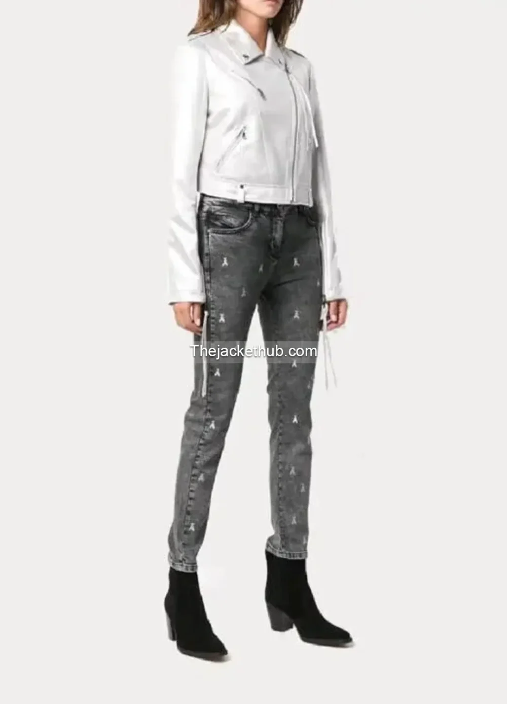 Women’s-White-Metallic-Biker-Moto-Leather-Jacket