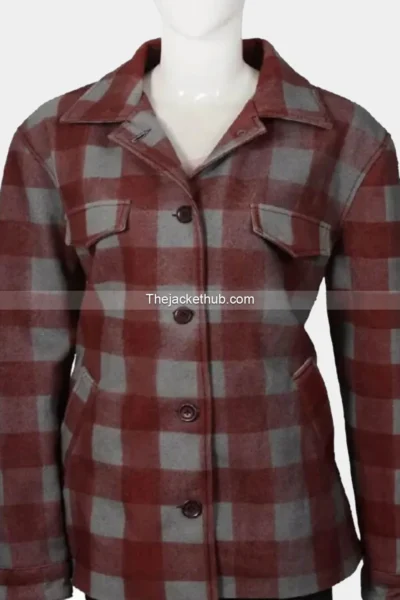 Yellowstone-Beth-Dutton-Plaid-Coat
