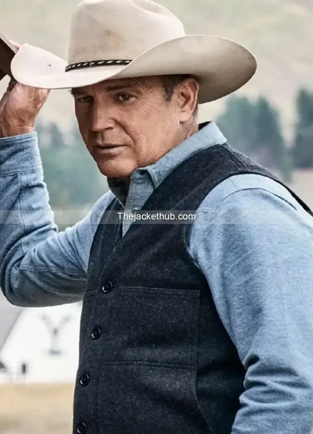 Yellowstone-John-Dutton-Grey-Wool-Vest