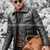 Boston-Men’s-Black-Real-Leather-Puffer-Coat-with-Fur-Collar