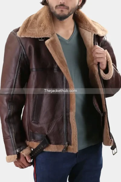 Men’s-B3-Bomber-Sheep-Skin-Shearling-Leather-Jacket