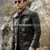 Men’s-Black-Real-Leather-Puffer-Coat-with-removable-Fur-Collar