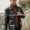 Men’s-Black-Real-Leather-Puffer-Coat-with-removable-Fur-Collar