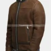 Men’s-Vintage-Brown-Shearling-Leather-Jacket