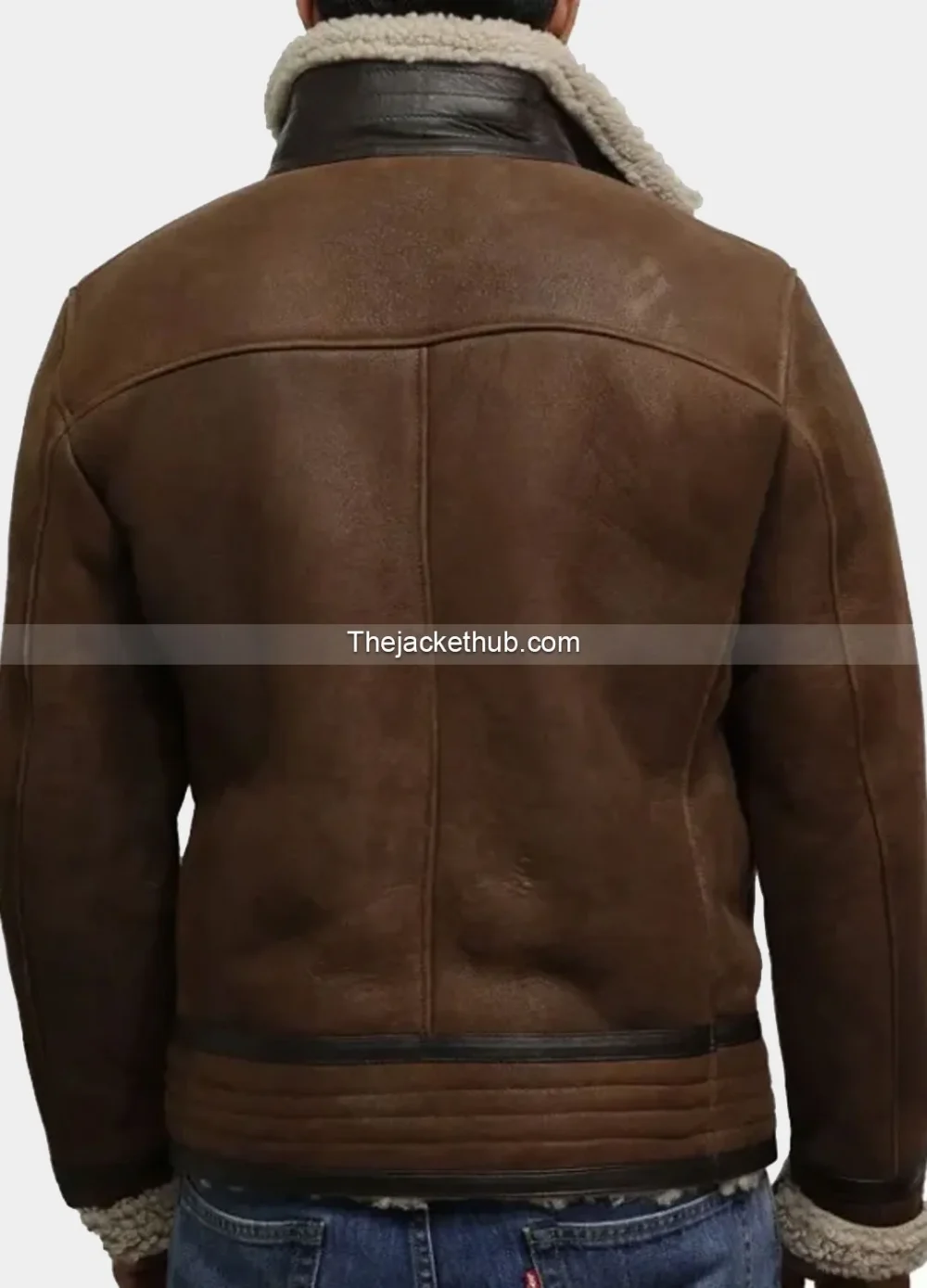 Men’s-Vintage-Brown-Shearling-Leather-Jacket