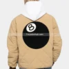 Stussy-8-Ball-Brown-Quilted-Liner-Jacket