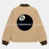 Stussy-8-Ball-Brown-Quilted-Liner-Jacket