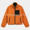 Stussy-8-Ball-Sherpa-Reversible-Jacket-‘Orange’