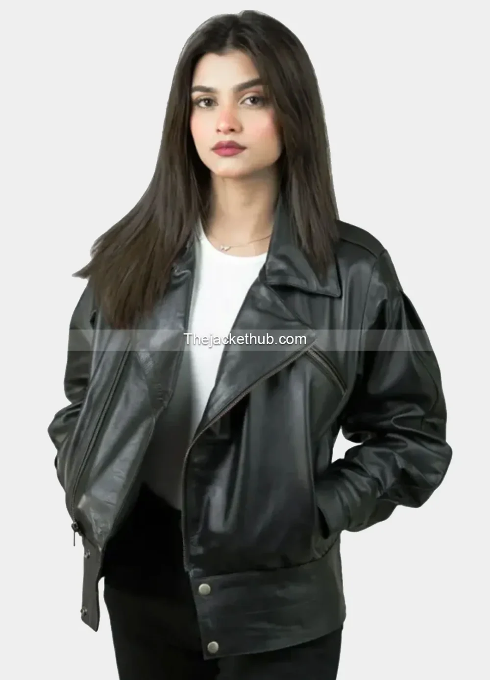 Women’s-Biker-Black-Leather-Jacket