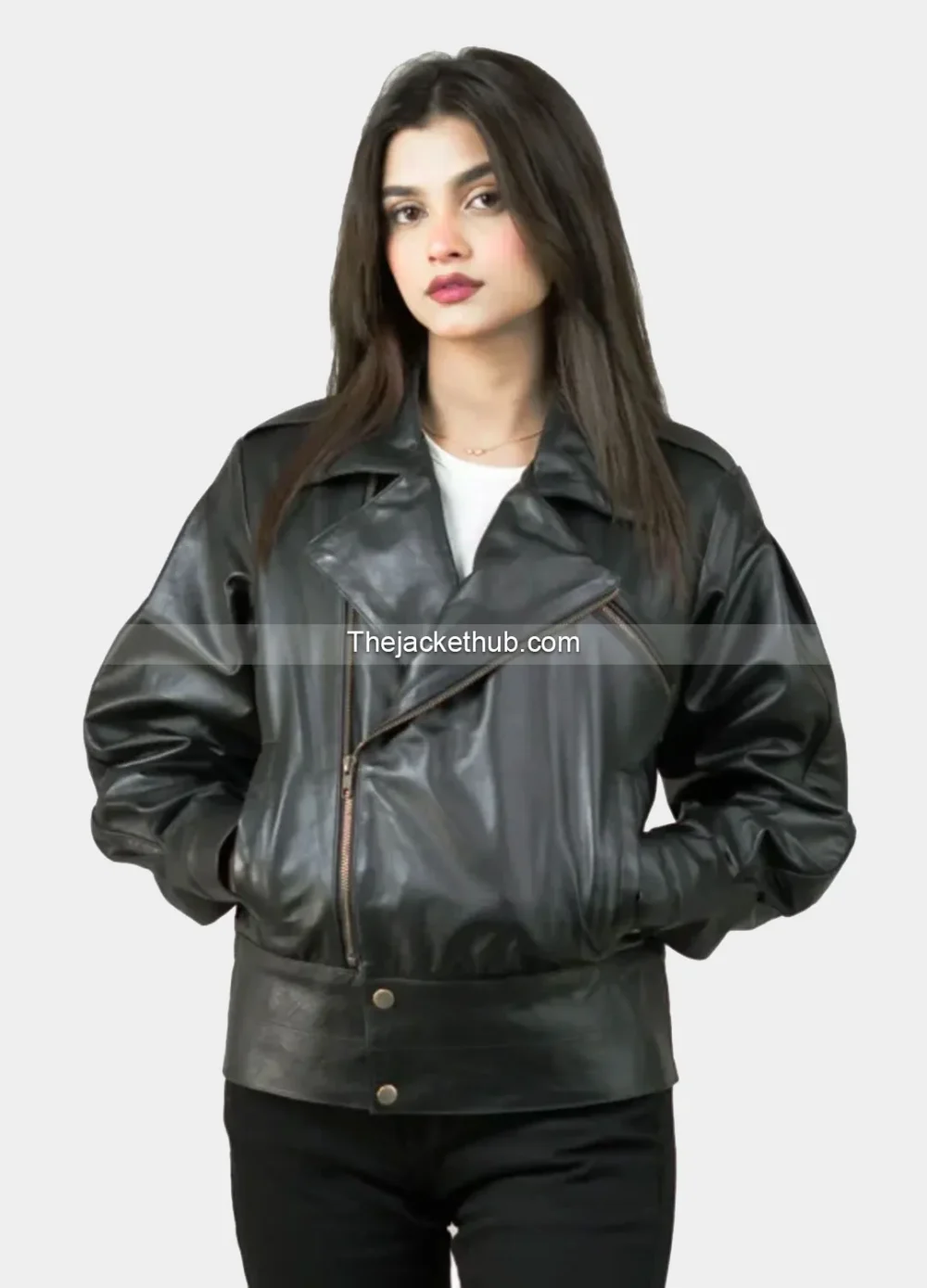 Women’s-Biker-Black-Leather-Jacket
