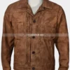 Luke Grimes Yellowstone Kayce Dutton Waxed Cotton Jacket
