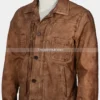 Luke Grimes Yellowstone Kayce Dutton Waxed Cotton Jacket