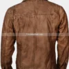Luke Grimes Yellowstone Kayce Dutton Waxed Cotton Jacket