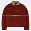 Stranger-Things-Lucas-Red-Shearling-Collar-Jacket